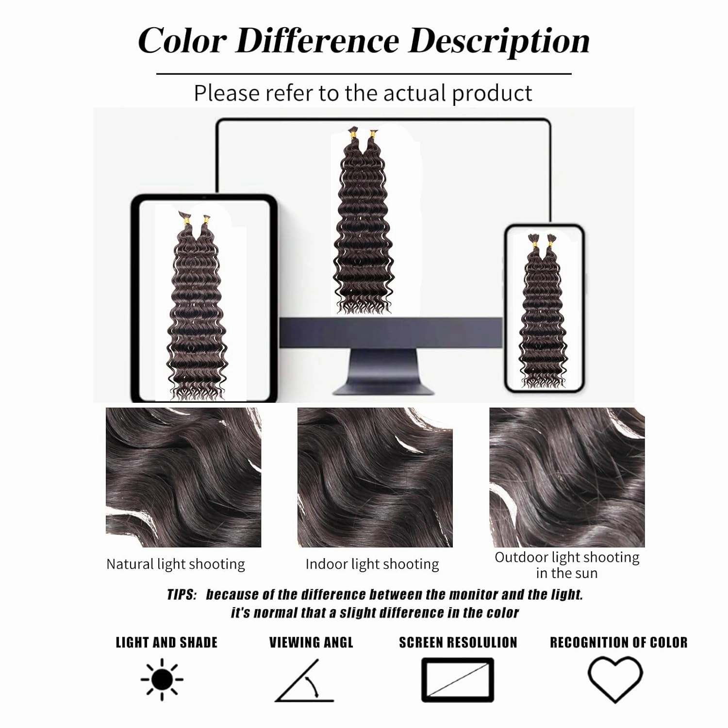 Braiding Hair for Boho Braids 8 Packs Chocolate Brown Deep Wave Crochet Hair for Women Bohemian Wet and Wavy Bulk Hair Extensions Synthetic Micro Braiding Hair(#4,22 Inch)