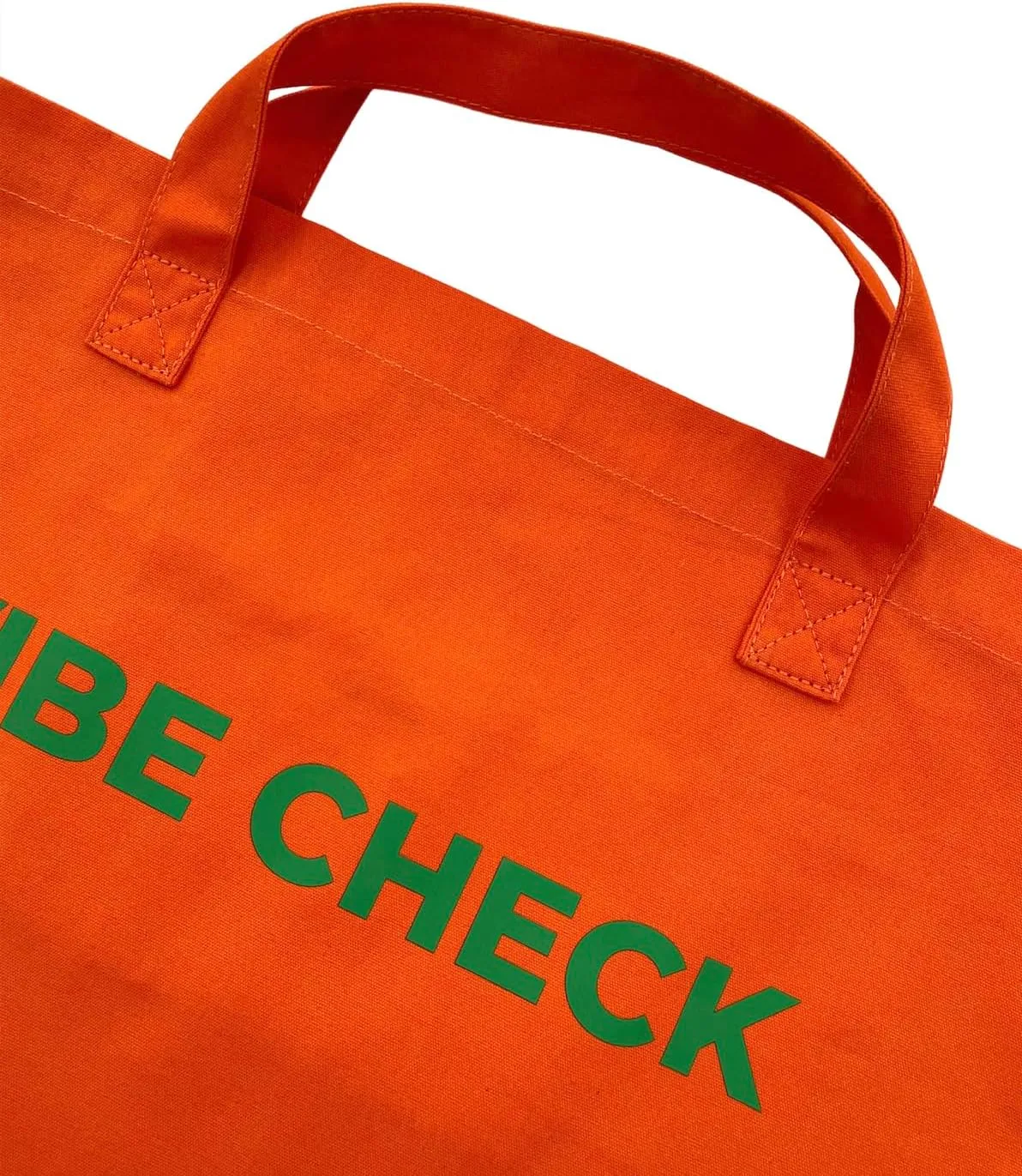 Bright Color Reusable Cotton Tote, Casual Shoulder Work daily bag, Grocery Bag with Inside Pocket, Vibe Check