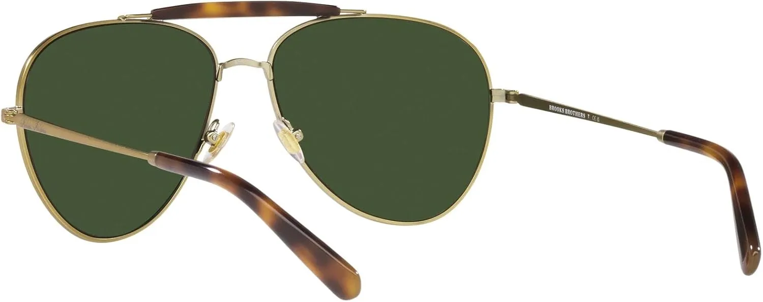 Brooks Brothers Mens BB4062 Aviator Sunglasses