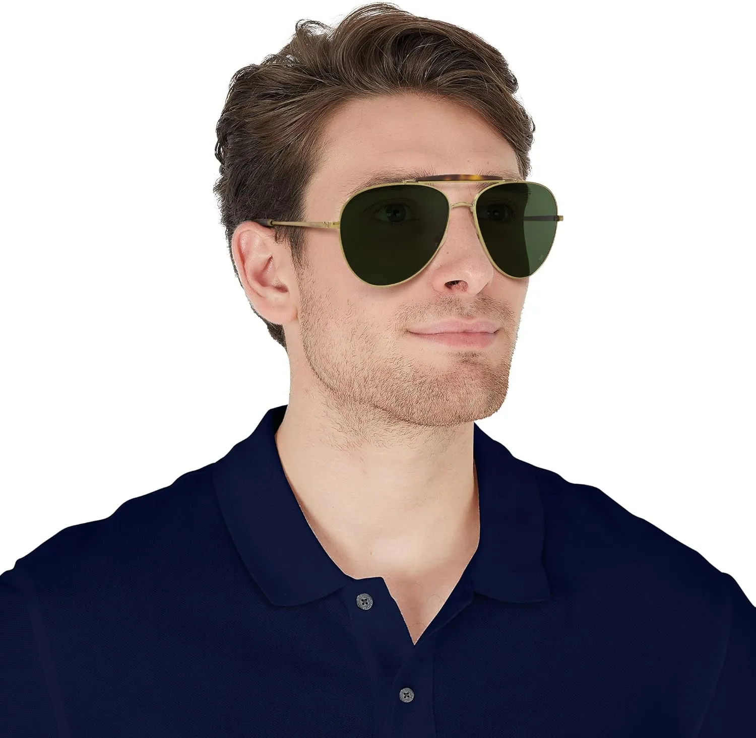 Brooks Brothers Mens BB4062 Aviator Sunglasses