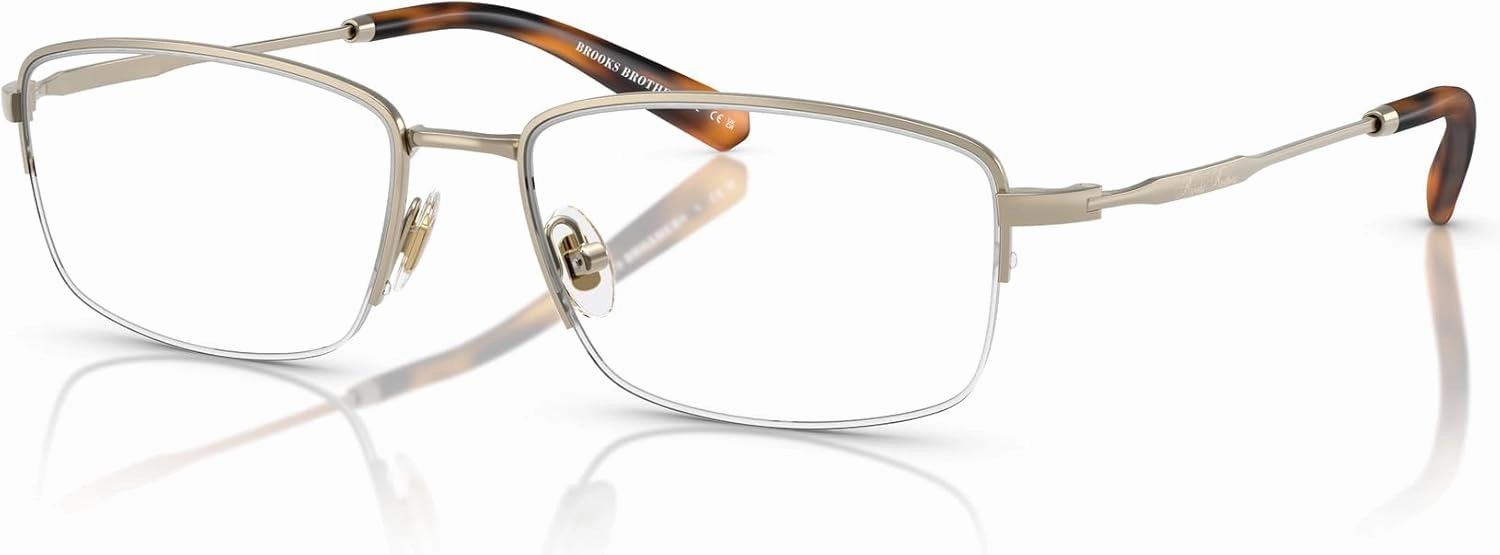 Brooks Brothers Men's Bb1117 Oval Prescription Eyewear Frames