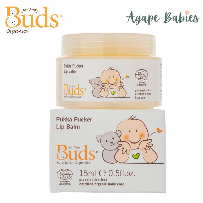 Buds Cherished Organics Pukka Pucker Lip Balm (15ml) Exp: 02/26