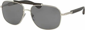 Bvlgari BV5040K - 200781 Sunglasses MATTE SILVER PLATED w/POLAR GREY 60mm