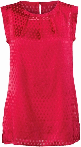 Cabi Red Scarlett Tunic Blouse