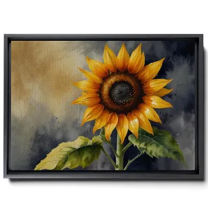 Canvas Print Sunflower Watercolor Flower Print Sunflower Print Sunflower Sun Cactus Desert Sunflower Art Print Watercolor Print Wall Art, Print