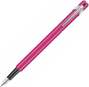 CARAN D'ACHE 0843-090 Caran d'Ache Fountain Pen, B, Bold, 849, Fluorescent Pink