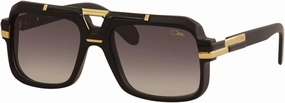 Cazal 664 Sunglasses 002SG Matte Black/Grey Gradient Lens 56mm