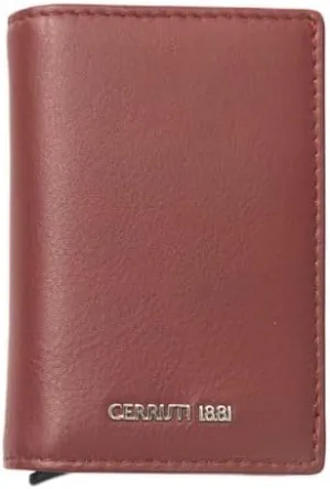 Cerruti 1881 Red Leather Men Men's Wallet