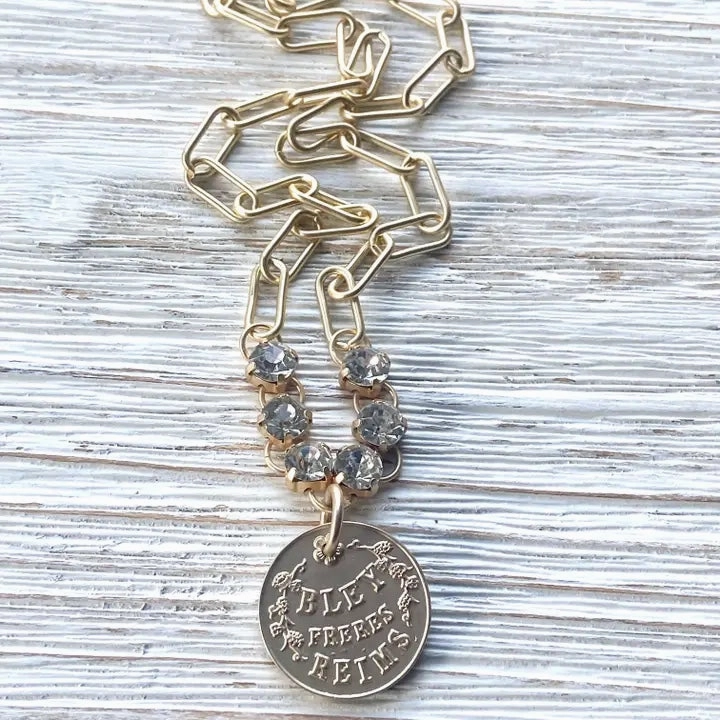 Champagne Coin Necklace
