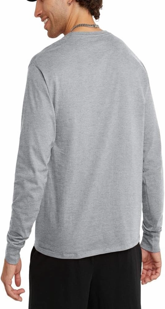 Champion, Classic Long Sleeve, Comfortable, Soft T-Shirt for Men (Reg. Or Big & Tall)