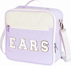 Chenille Letter Mouse Ears Headband Bag Holder Travel Case with Shoulder Strap Multipocket 11"x11"x4.5"