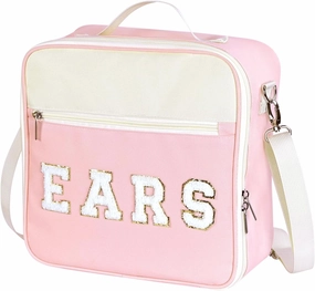 Chenille Letter Mouse Ears Headband Bag Holder Travel Case with Shoulder Strap Multipocket 11"x11"x4.5"