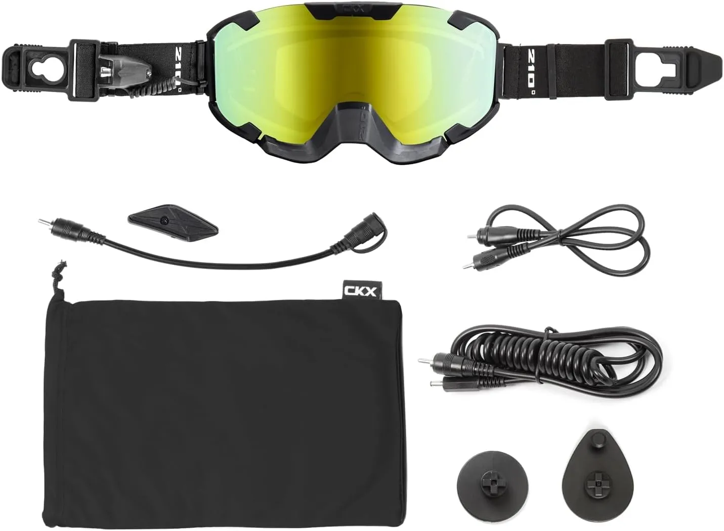 CKX Insulated Electric 210° Goggles for Trail Matte Black