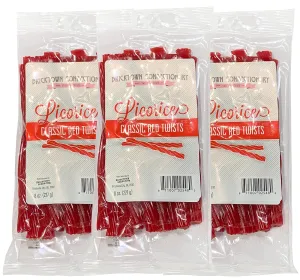 Classic Red Licorice - 3 PACK - FAT FREE Old Fashioned Gourmet Licorice Twists - A Must Try Quality Licorice Candy with Unique Flavor Unlike Any Other - 1.5 total pounds