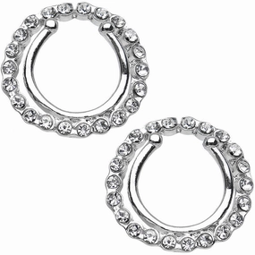 Clear Gem Wreath Clip On Fake Nipple Shield Set