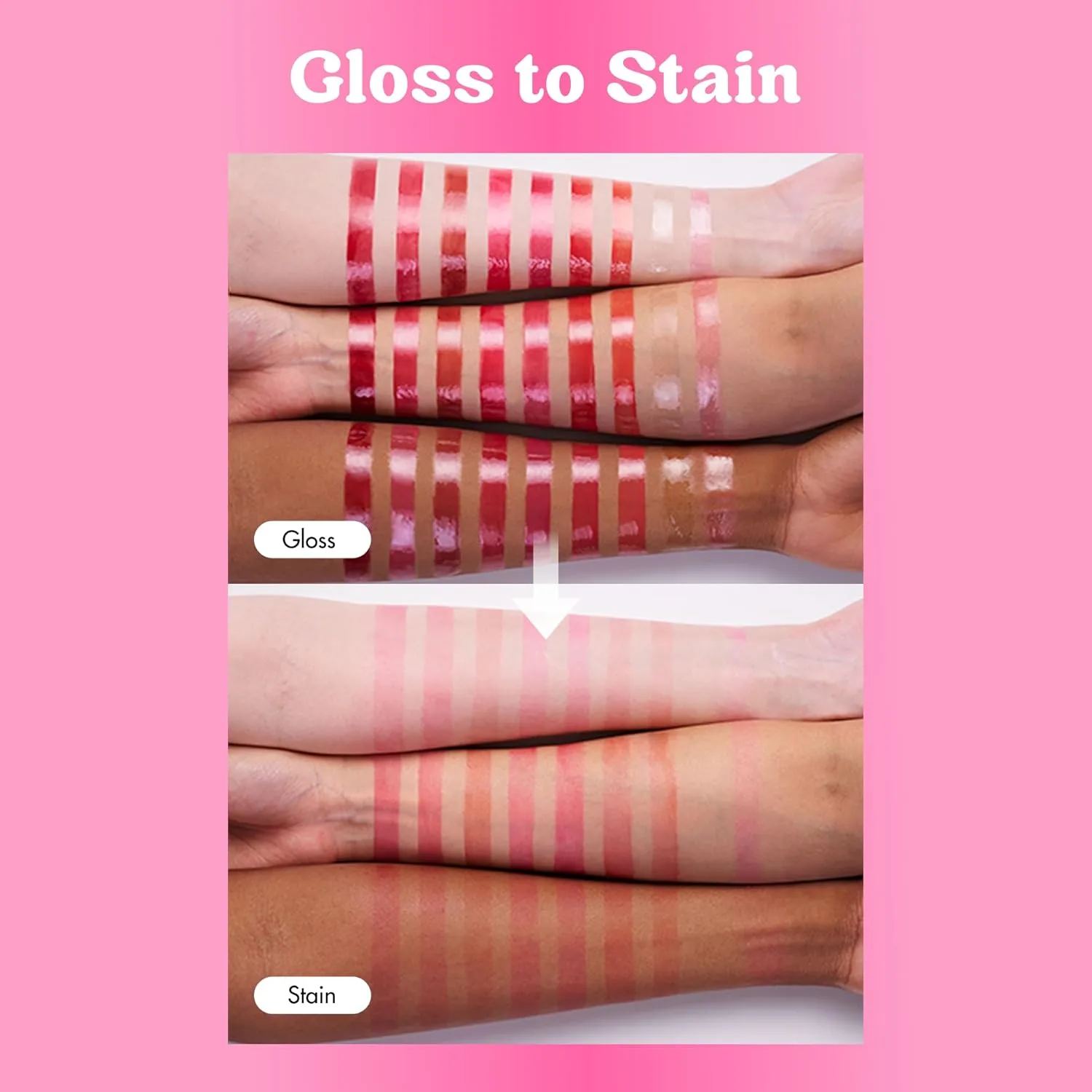 COLORGRAM Fruity Glass Tint 04 Adorable Berry | Korean Long Lasting & Waterproof Lip Stain | Glossy Dewy Lip Gloss, Highly Pigmented Strawberry Pink Shade with Glowing effect 0.11 Oz.