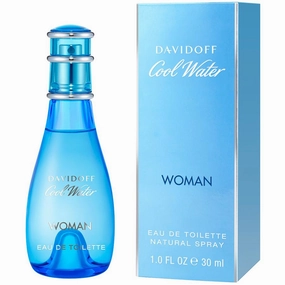 Cool Water by Davidoff for Women 1.0 oz EDT Spray