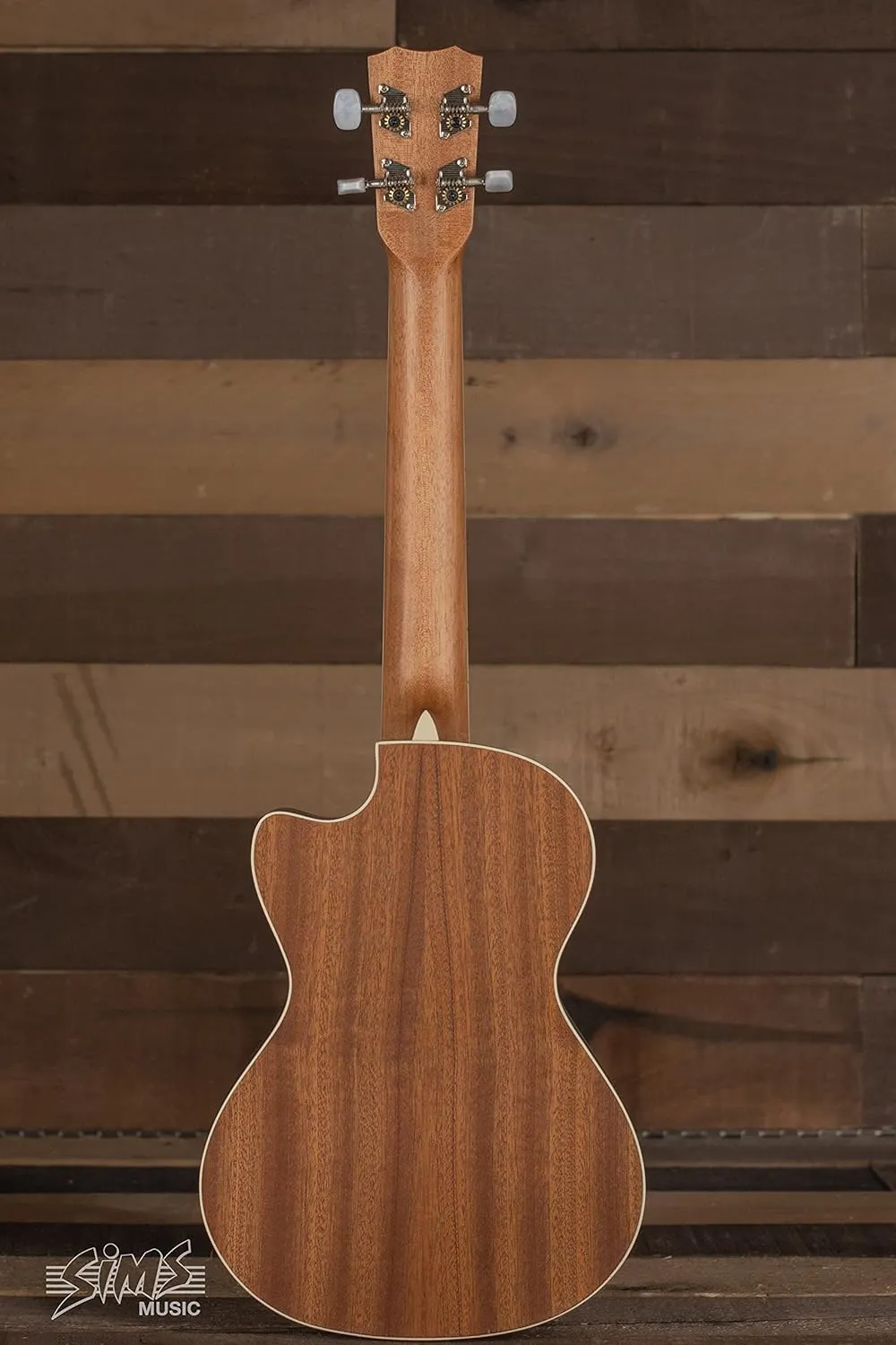 Cordoba 15TM-CE Tenor Ukulele - Acoustic-Electric Cutaway Uke, Hand Crafted with Mahogany Top, Back & Sides, Authentic Abalone Rosette, Satin Edge Burst Finish & Premium Italian Aquila Strings