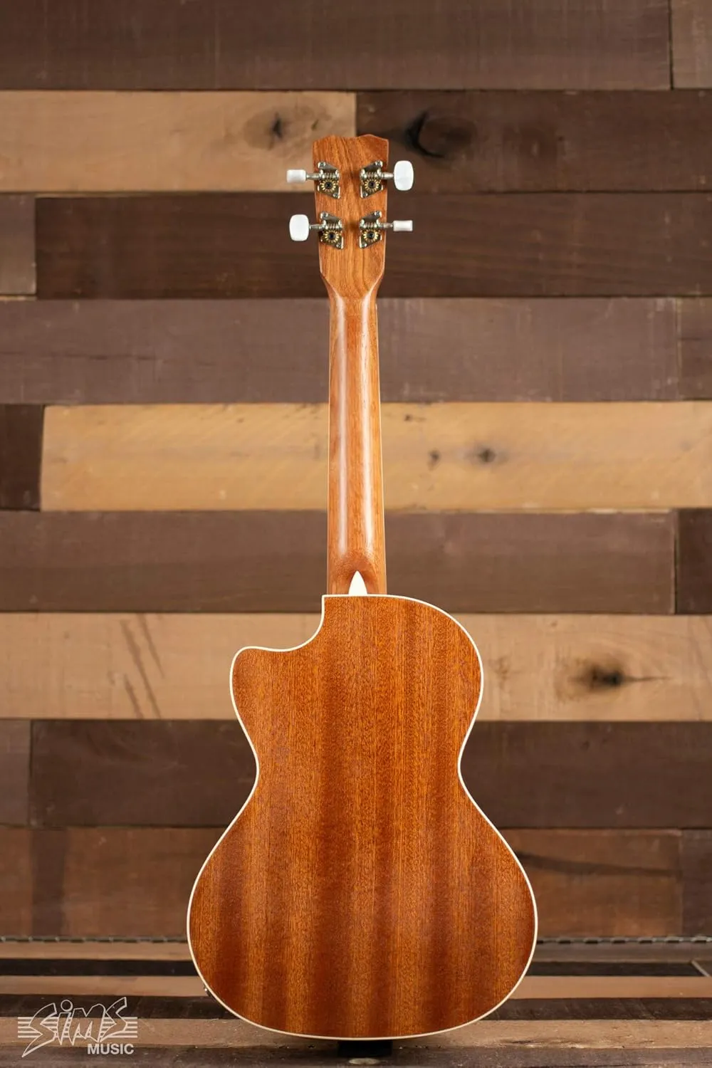 Cordoba 15TM-CE Tenor Ukulele - Acoustic-Electric Cutaway Uke, Hand Crafted with Mahogany Top, Back & Sides, Authentic Abalone Rosette, Satin Edge Burst Finish & Premium Italian Aquila Strings