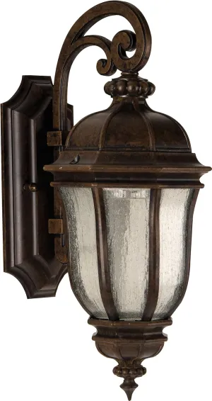 Craftmade Z3304-PRO Harper Outdoor Industrial Wall Mount Sconce, 1-Light, 60 Watt, Peruvian Bronze (8"W x 18"H)
