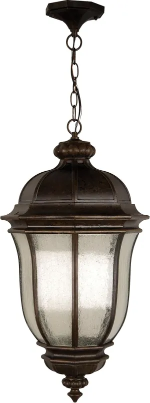 Craftmade Z3321-PRO Harper Outdoor Ceiling Pendant Lighting, 3-Light, 180 Watts, Peruvian Bronze (12" W x 24" H)