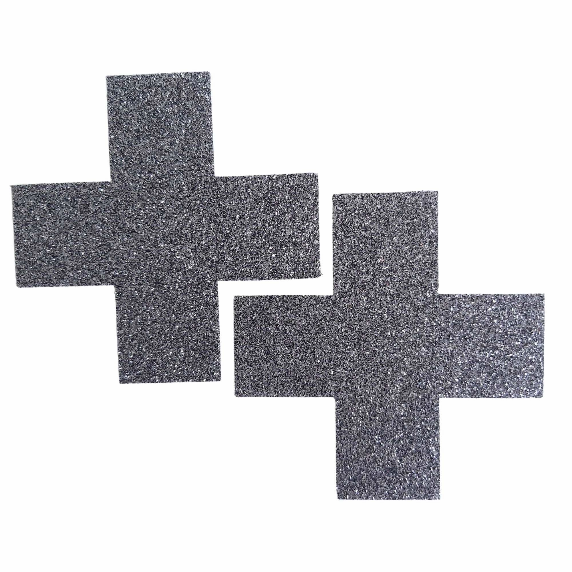 Cross X Glitter Nipple Pasties