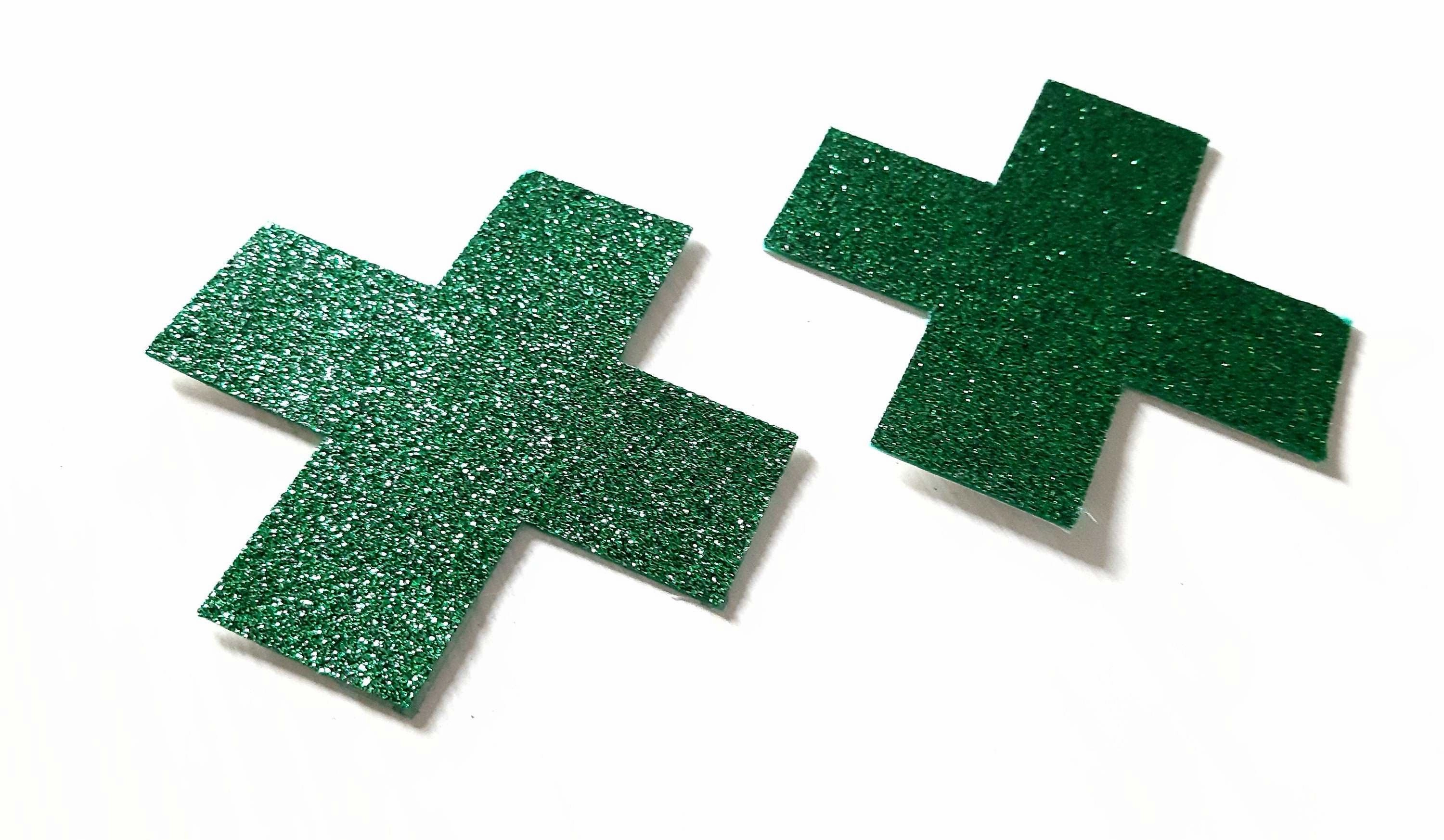 Cross X Glitter Nipple Pasties