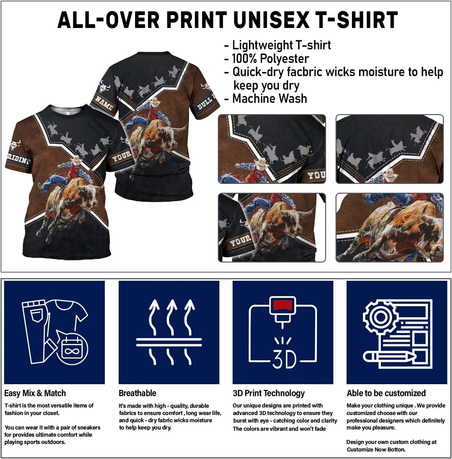 Custom Bull Riding Shirts Bullriding Shirt Professional Bull Riders Apparel Gifts for Men and Women Future Bull Rider T Shirt