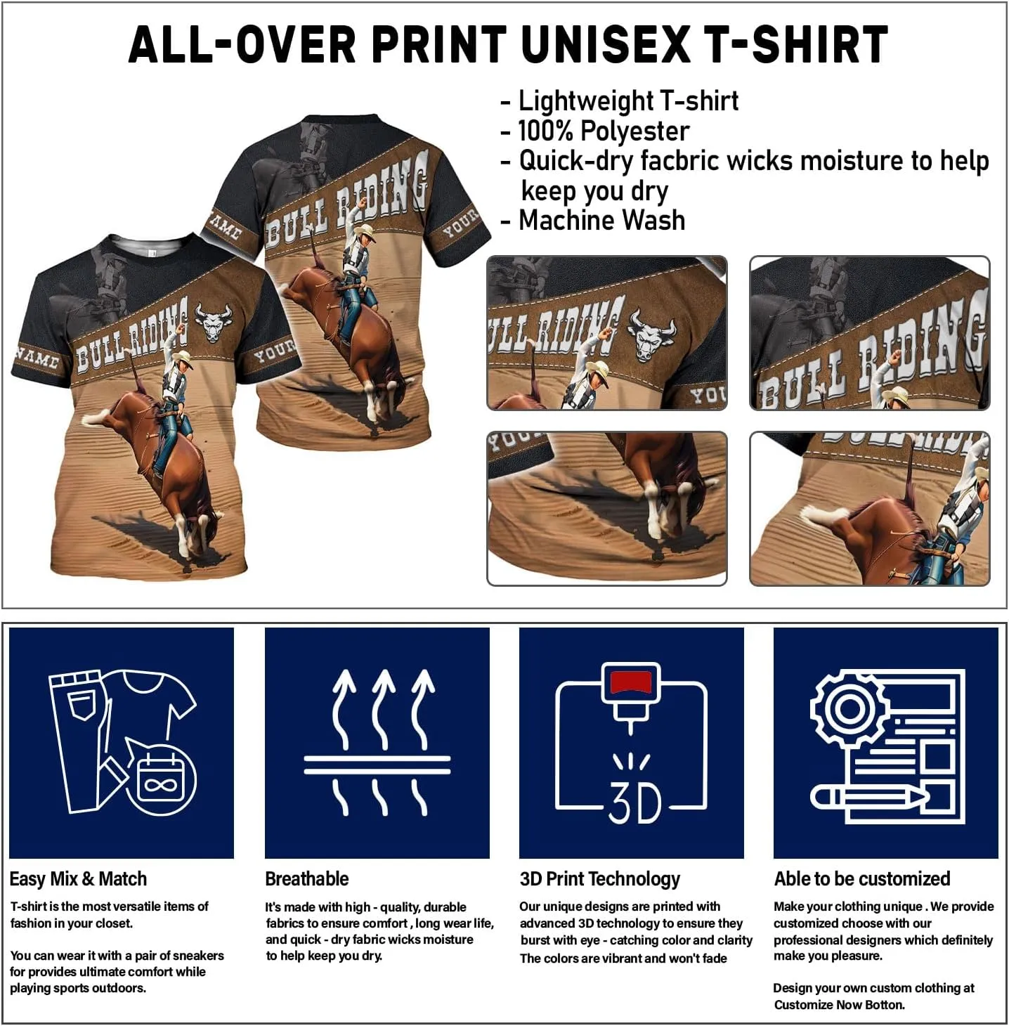 Custom Bull Riding Shirts Bullriding Shirt Professional Bull Riders Apparel Gifts for Men and Women Future Bull Rider T Shirt