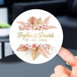 Custom Stickers with Real Gold Foil Personalized Stickers Lables for Businesses Logo and Name,Birthday Party Baby Candy Candle Gift Boxes Wedding Favors Labels Thank You Stickers