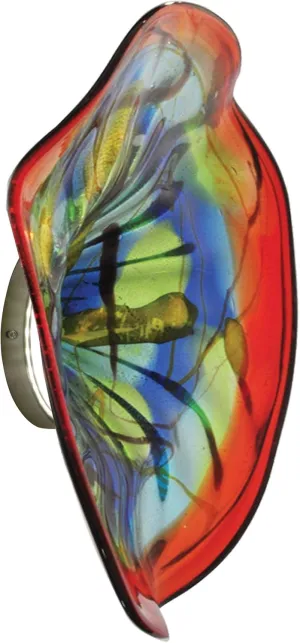 Dale Tiffany AV13107-D20LED Hankley LED Hand Blown Art Glass Wall Light 20-Inch, Brushed Nickel
