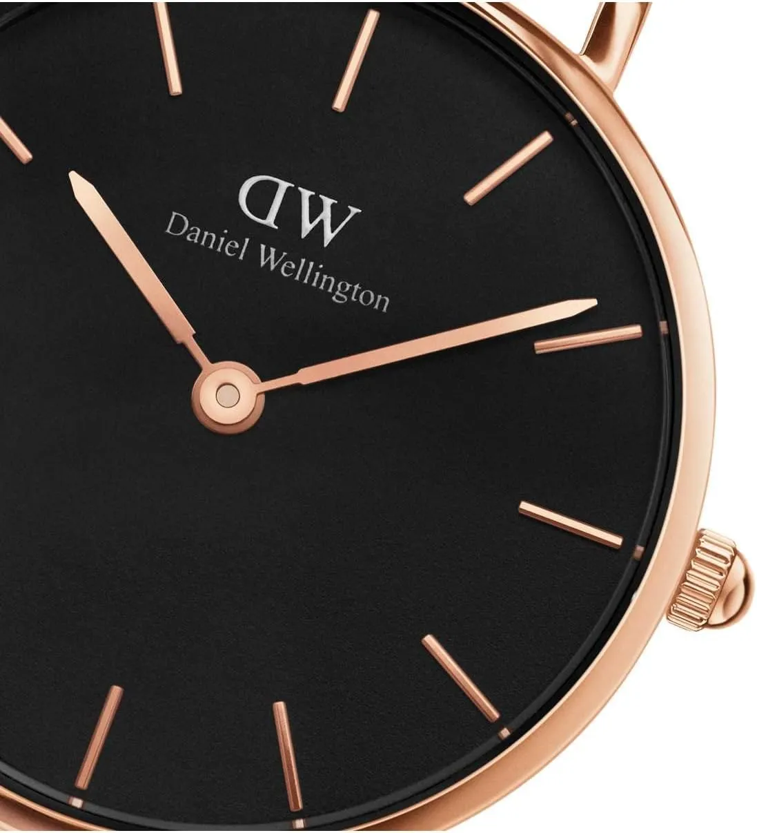 Daniel Wellington Petite Ashfield Watch, Matte Black Mesh Bracelet