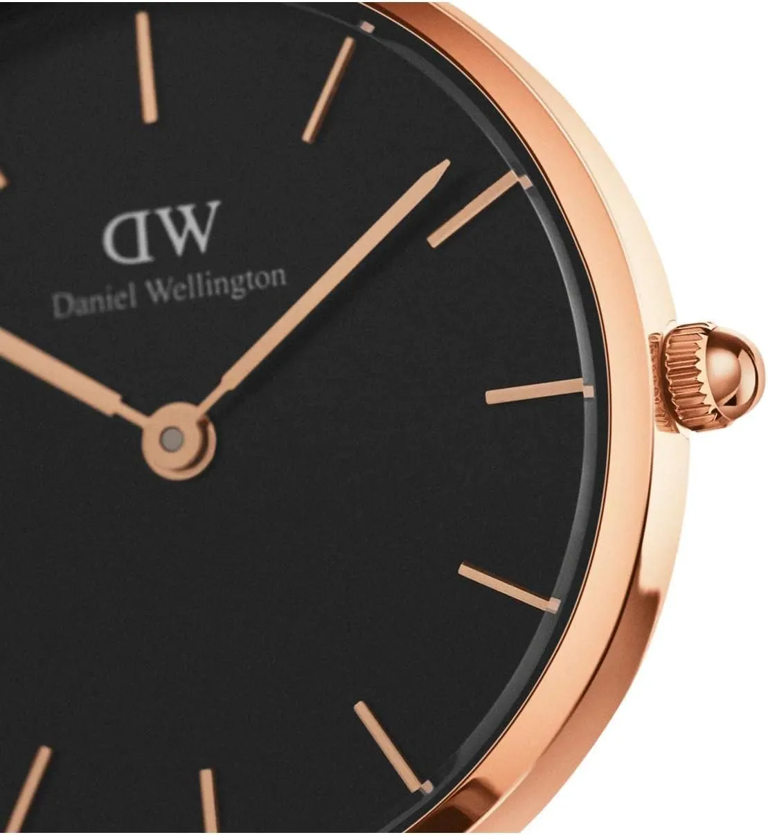 Daniel Wellington Petite Ashfield Watch, Matte Black Mesh Bracelet