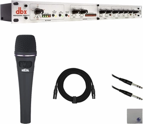 dbx 286s Microphone Preamp/Channel Strip with Heil Sound PR35 Large Diameter Hand-Held Microphone, XLR Cable, 1/4" to 1/4" TRS Cable and StreamEye Polishing Cloth