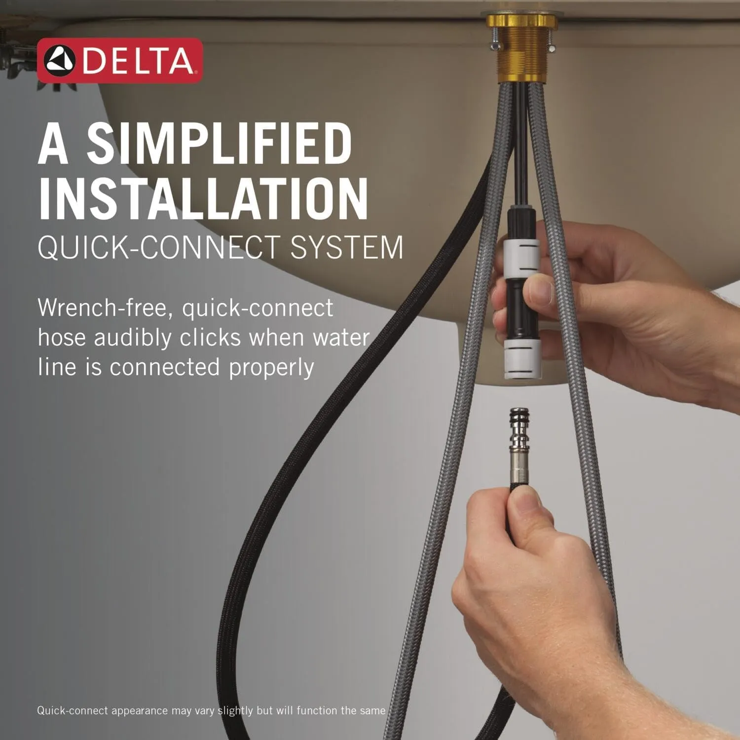 Delta Nicoli Matte Black/Brushed Gold Bathroom Faucet with Sprayer, 8 Inch 3 Hole Widespread Bathroom Sink Faucet with Pull Out Sprayer, Push-Pop Drain, Matte Black/Champagne Bronze 35749LF-GZPD