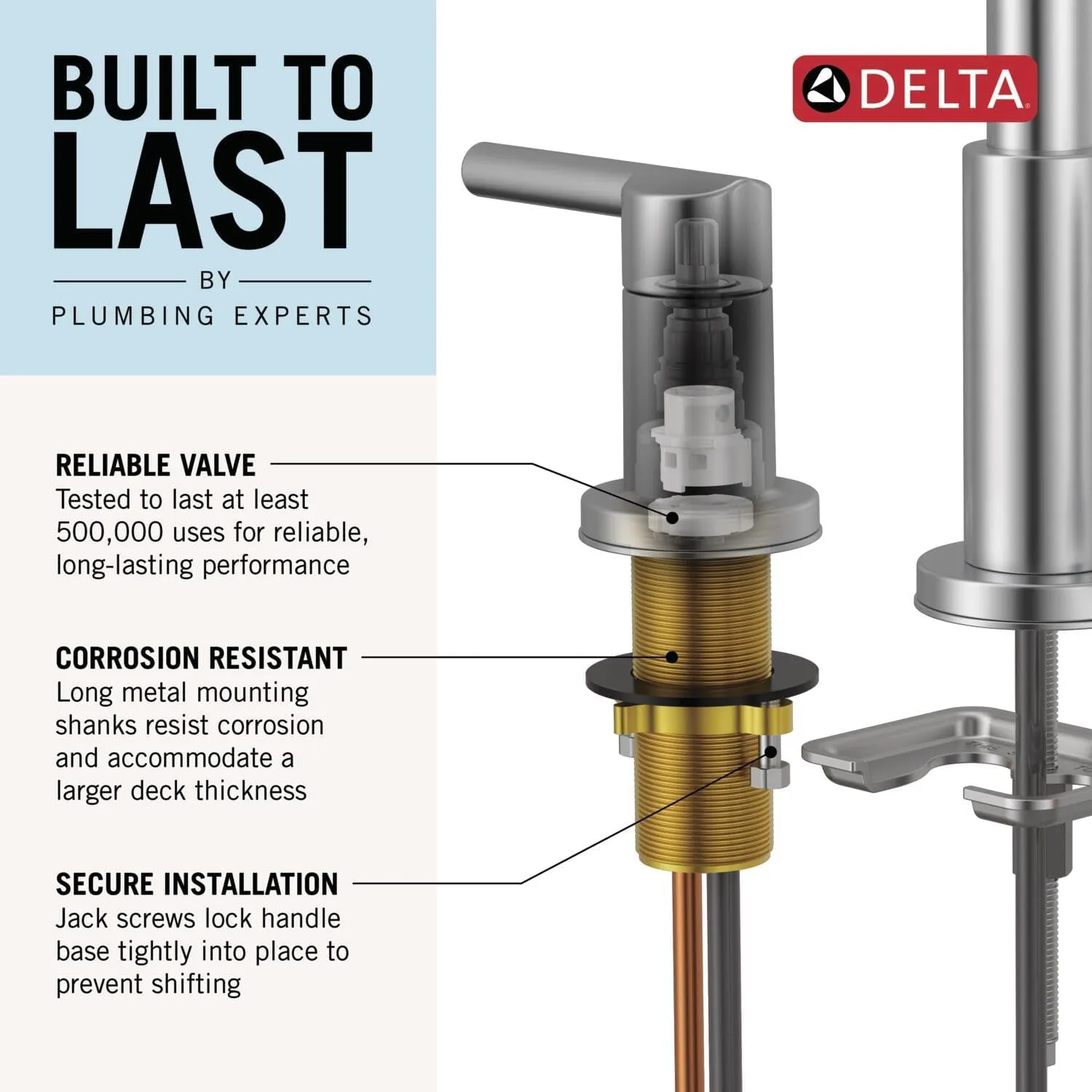 Delta Nicoli Matte Black/Brushed Gold Bathroom Faucet with Sprayer, 8 Inch 3 Hole Widespread Bathroom Sink Faucet with Pull Out Sprayer, Push-Pop Drain, Matte Black/Champagne Bronze 35849LF-GZPD