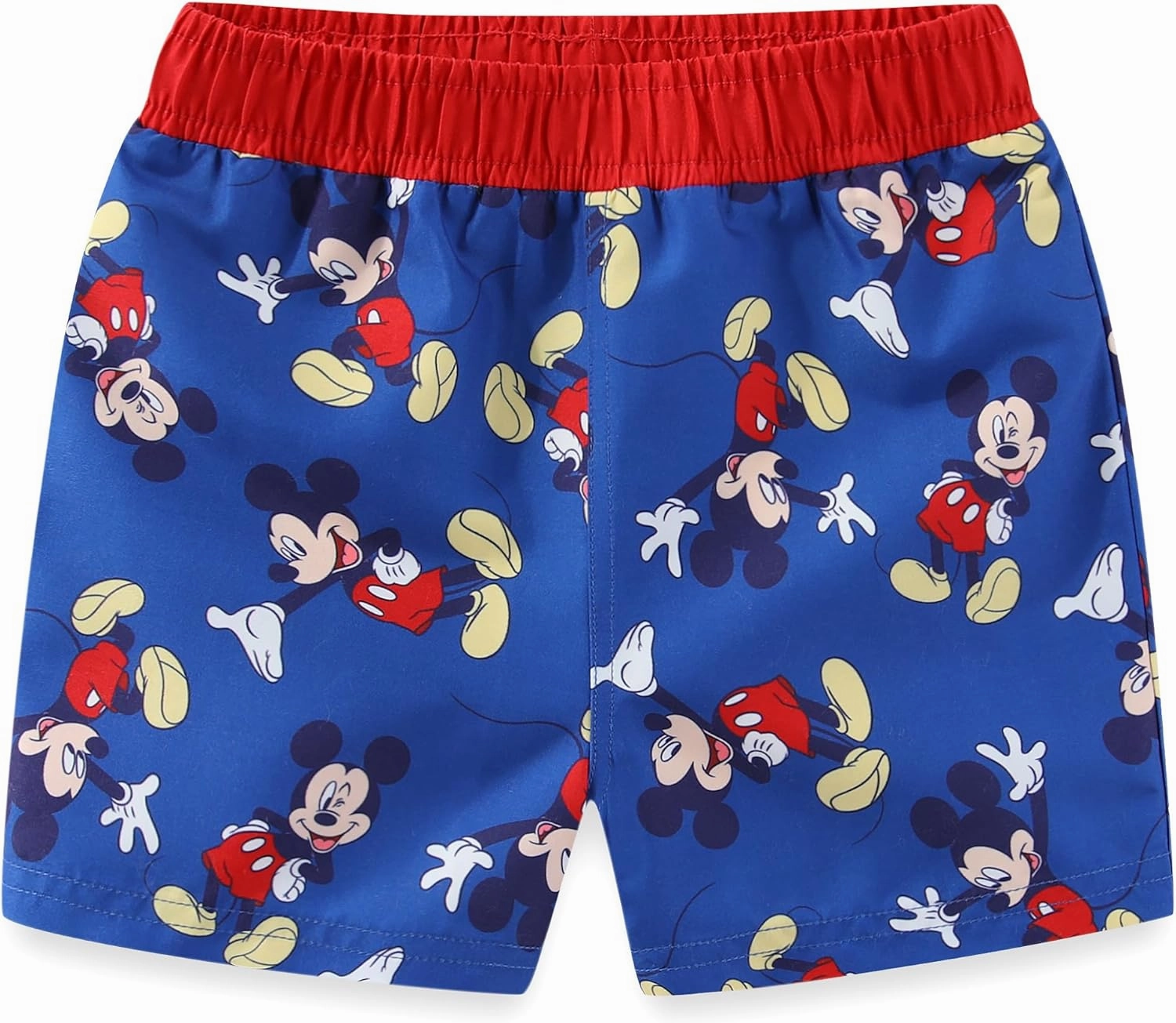 Disney Mickey Mouse Baby Boys UPF 50  Rash Guard, Swim Trunks and Sun Hat with Ears 3 Piece Bathing Suit Set for Infants