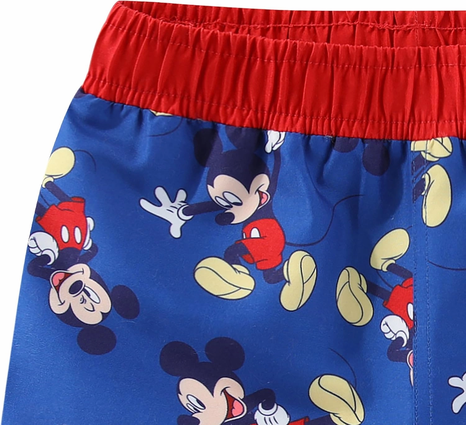 Disney Mickey Mouse Baby Boys UPF 50  Rash Guard, Swim Trunks and Sun Hat with Ears 3 Piece Bathing Suit Set for Infants