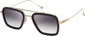 Dita FLIGHT.006 MATTE BLACK K GOLD/DARK GREY SHADED 52/22/144 men Sunglasses