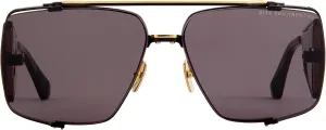Dita SOULINER-TWO DTS136-64-03 Sunglasses Matte Black - Yellow Gold - Black w/Dark Grey 64mm