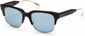 Dita TRAVELLER 19014 A-BLK-GLD Matte Black18K Gold w/ Dark Blue-Gold Sunglasses
