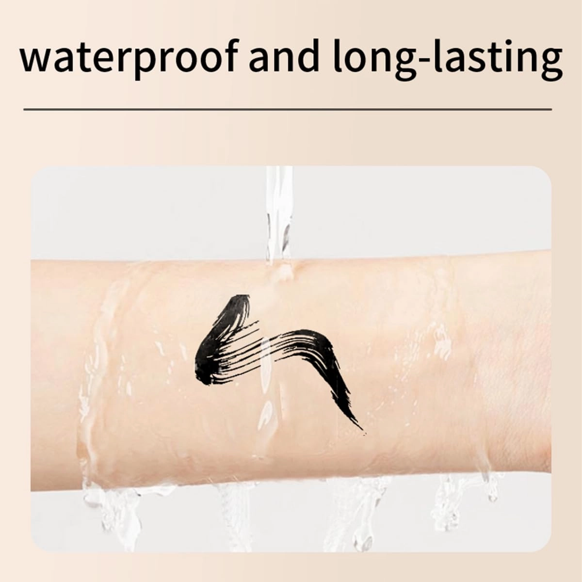 Double Ended Mascara Volumizing and lengthening Formula Mascara Black Waterproof for All-Day Wear Fiber Mascara Eyelashes Makeup Tool 2 in 1