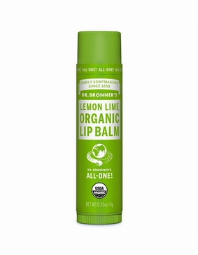 Dr Bronner's Lip Balm Organic Lemon Lime 4g
