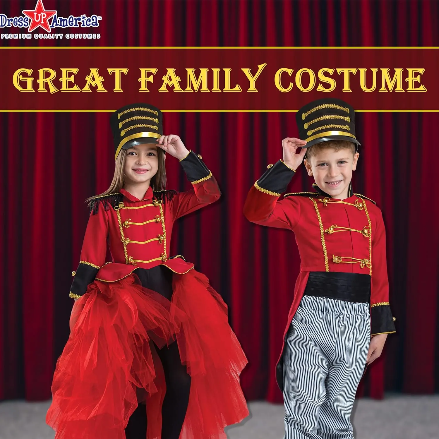 Dress Up America Band Majorette Costume - Nutcracker Costume for Girls - Toy Soldier Uniform Dress Up for Kids