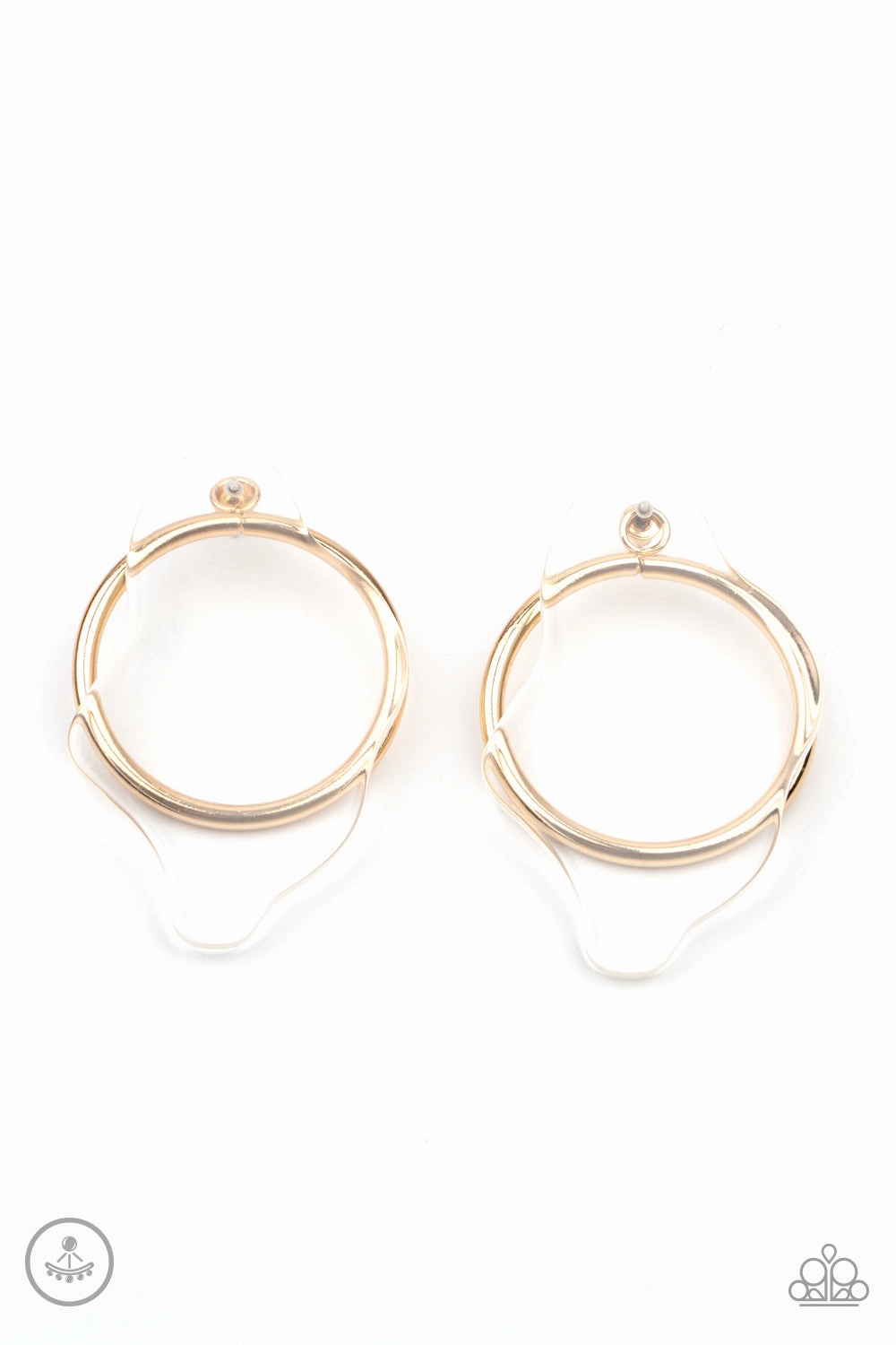 Earrings Clear The Way! - Gold E385