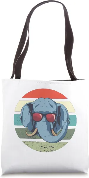 Elephant sunglasses tusks ears relaxed modern timeless amuse Tote Bag