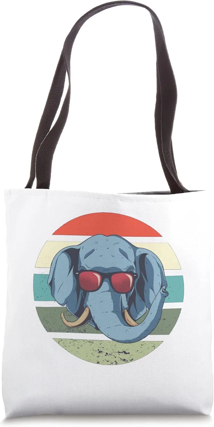 Elephant sunglasses tusks ears relaxed modern timeless amuse Tote Bag