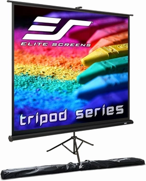 Elite Screens Tripod Series, 136-INCH 1:1, 16:9, 4:3, Adjustable Multi Aspect Ratio Portable Indoor Outdoor Projector Screen, 8K/4K Ultra HD 3D Ready, US Based Company 2-YEAR WARRANTY, T136UWS1- Black