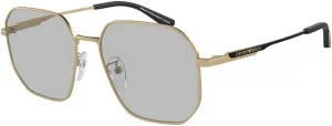 Emporio Armani EA2154D 57MM Pilot Sunglasses For Men   BUNDLE WIth Designer iWear Complimentary Eyewear Kit