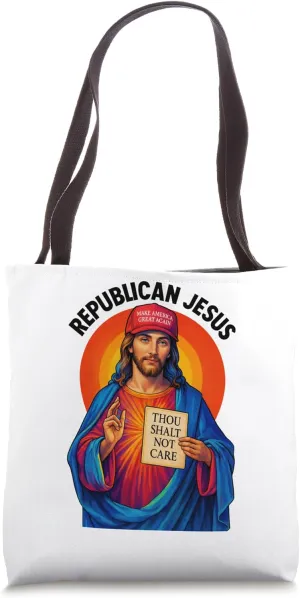 Evangelical Republican Political Satire Humor Conservative Tote Bag
